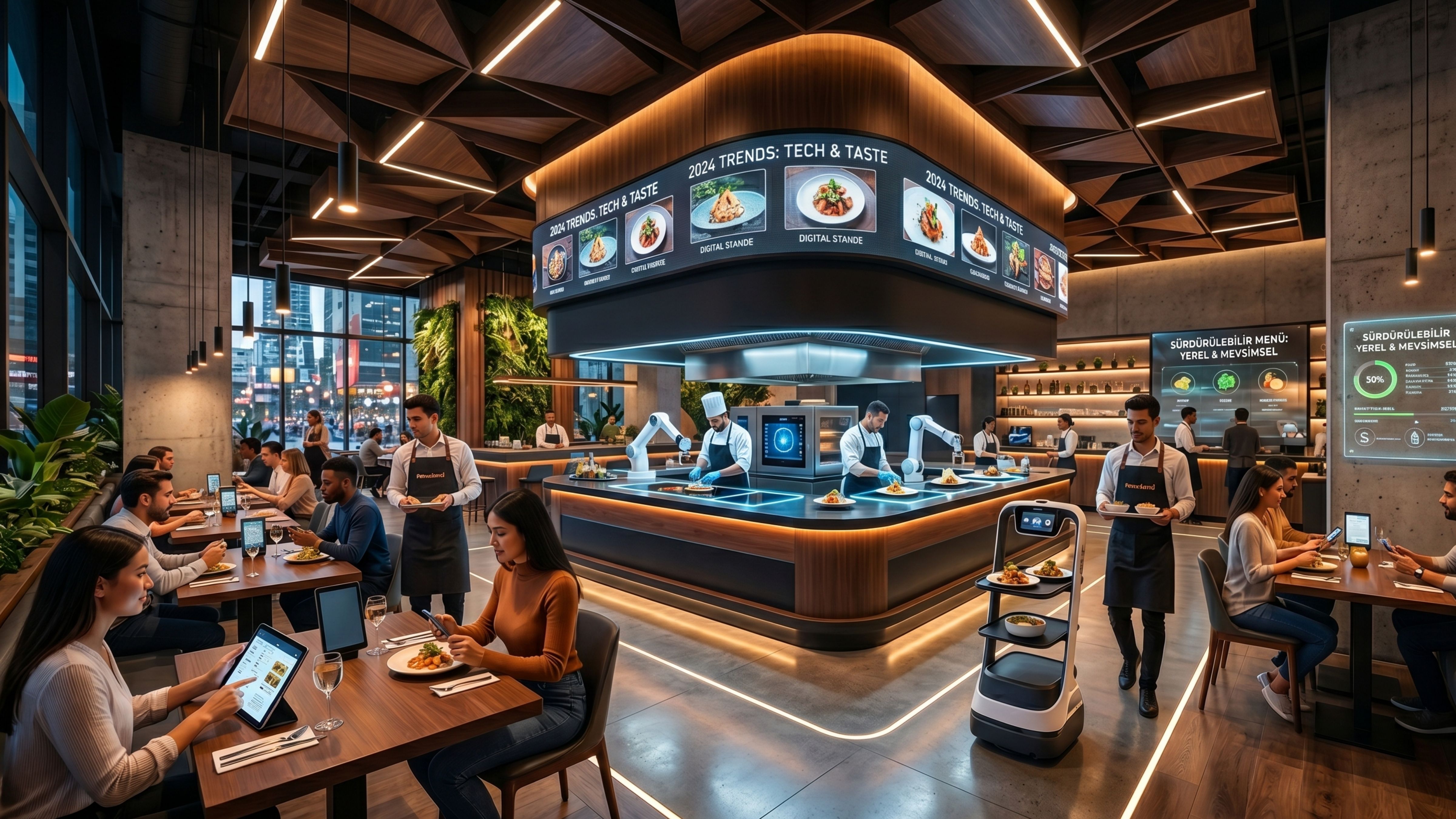2025 ve 2026 Restoran Trendleri: Yeme-İçme Dünyasında Teknoloji, Sürdürülebilirlik ve Yeni Müşteri Deneyimi